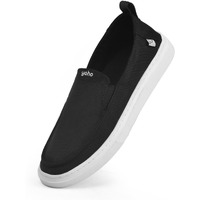 YOHO Kite Mens Stylish Versatile Breathable Slip-On Sneakers (SoS) | Classic Black - UK 8