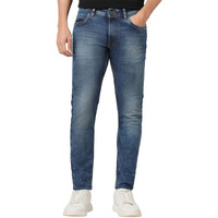 Peter England Men's Premium Skinny Fit Stretchable Jeans Navy