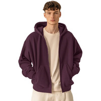 NOBERO Men's Cotton Neck Hooded Regular Fit Sweatshirt (1M-Twzp-R0004_Black_2XL