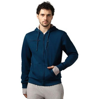 NOBERO Navy Blue Men's Travel Cotton Solid Plain Hoody Sports Winter Gym Workout Running Travel Trekking Hooded Sweatshirts and Hoodies for Men Boys Cotton Winter Casual Wear -S