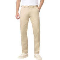 Urbano Fashion Men's Cream Cotton Slim Fit Casual Chinos Trousers Stretch (chino-cream-34-fba)