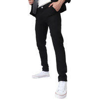 Urbano Fashion Men's Slim Fit Jeans (eps-black-38-07_Black_38)
