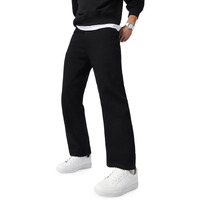 Urbano Fashion Men's Black Loose Baggy Fit Washed Jeans Non-Stretchable (jeanloose-black-30)