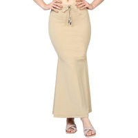 Bodyband Saree Shapewear for Women Beige Shapewear Petticoat for Women Smooth Curve Peticote Innerwear for Women Saree in Party Saree Shaper for Women, Ladies - (Beige - Large)