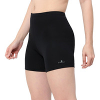 Bodyband Cycling Shorts for Women Shorts - High Waist Under Skirt Shorts for Women & Girls Stretchable Skin Fit Under Dress Shorts - Biker Bicycle Shorts - Black - Large