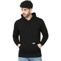 Boldfit Hoodies for Men Stylish Relaxed Fit Hooded Neck Sweatshirt Hoodie Cotton Hoodies Branded Hoodies for Running, Gym Warm Travel Hoodies Pullover Hoodies for Boys -Black M