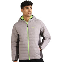 Boldfit Polyester Men's Padded Standard Length Jacket (Bomberjacketxxl-501_Grey Charcoal)