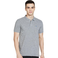 Allen Solly Men Grey Melange Regular Fit Polo(AMKP317G04246_Grey Melange_2XL)