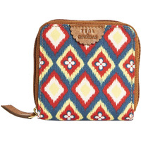 TEAL BY CHUMBAK Women's Mini Wallet | Small Wallet for Women | Women's Purse | Coin | Card | Tan (Ikat Glow)
