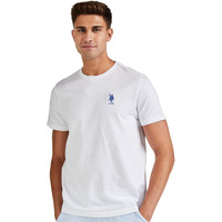 U.S. POLO ASSN. Mens Crew Neck Embroidered Logo I633 Lounge Regular Fit T-Shirt - Pack Of 1 (White L)
