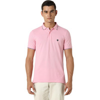 Van Heusen Men's Regular Fit Polo T-Shirt (VSKP517S011423_Pink L)