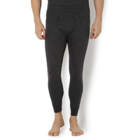 Van Heusen Men Thermal Bottom - Cotton Viscose Blend - Anti Bacterial, Snug Fit, Solid_71003_Charcoal Melange_M