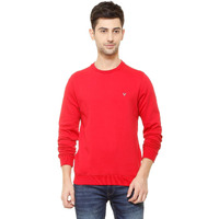Allen Solly Men Cotton Crew Neck Sweatshirt ASSTORGP387530XXL_Tango Red 19-1761TCX_Tango Red_2XL