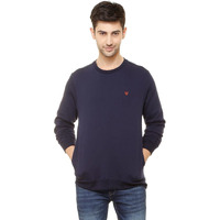 Allen Solly Men Casual Cotton Crew Neck, Regular Sweatshirt (Asstorgp779292_Navy_S)