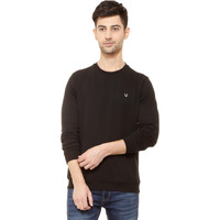 Allen Solly Men Casual Cotton Crew Neck, Regular Sweatshirt (Asstorgpe03132_Black_Xl)