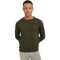 Allen Solly Men's Cotton Round Neck Regular Fit Sweatshirt (Asstorgpk27847L_Olive 19-0414 Tcx_Olive_L)