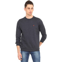 Allen Solly Men's Cotton Round Neck Sweatshirt (ASSTORGPW14019M_Anthra melange VMBK30_Grey_M)