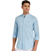 Allen Solly Men's Solid Slim fit Shirt (ASSFWMOFX67262_Sky Blue 38)