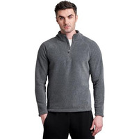 Boldfit Men s Tailored Fit Half Zipper Sweatshirts Heavy Fleece Winter Wear, Thermal Pullover, Anti-Pilling Fleece Sweatshirts, Soft Feel Sweatshirt - Aero Grey Large
