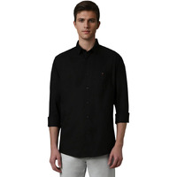 Louis Philippe Men's Slim Fit Shirt (LYSFCSLPI07237_Black