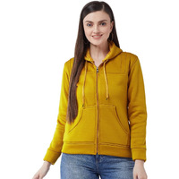 PIVL Women Solid Hooded Jacket For Winter