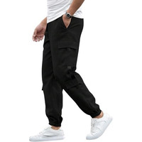 Lymio Track Pant for Men || Track Pants || Plain Track Pant (Track-06-08) (in, Alpha, M, Black)