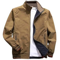 Lymio men jackets || bomber jacket for men || Lightweight Outwear Sportswear Polyester Standard Length Bomber Jacket (J4-6) (IN, Alpha, M, Khakhi)