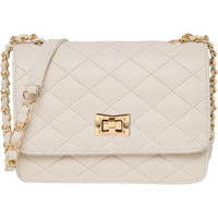 ADISA Women's Girls Quilted Cross Body Sling Bag (SL5059-Off White)