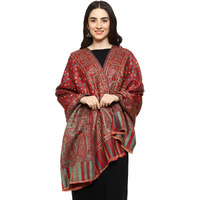 Weavers Villa Women's Kashmiri Woven Acro Wool Paisley Kani Ladies Shawl, 100cm x 200cm