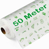 OFIXO Food Wrapping Paper Roll - Premium Non-Stick Butter Wrapping Paper. Food Wrapping Paper, Re-heatable Non Stick Paper, Parchment Paper (50 Meter)