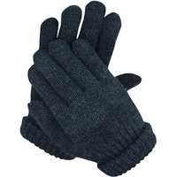 DIGITAL SHOPEE Winter Warm Men & Women Woolen Knitted Hand Gloves Free Size- (Charcoal Grey)