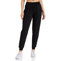 Amazon Brand - Symbol Women's Regular Fit Winter Track Pants (SYWHJOG320_Black_L)