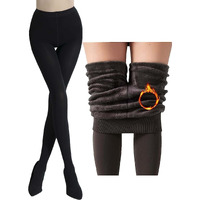 TOPLOT Winter Warm Leggings Women(26 to 34 Waist) Elastic Stretchable Thermal Legging Pants Fleece Lined Thick Tights (Leggings-5136-Black)