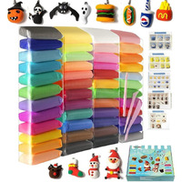 Eclet 24 Pcs Colours Colors Air Dry Clay. Super Light DIY Clay for Model Air Dry Clay Fun Toy, Creative Art DIY Crafts, Gift for Kids ((Clay Pack of 24 Pcs)
