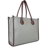 LEGAL BRIBE Women Textured Tote Bag (Green)