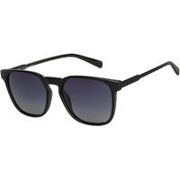 VINCENT CHASE EYEWEAR By Lenskart | Full Rim Wayfarer Branded Latest and Stylish Sunglasses | Polarized and 100% UV Protected | Men & Women | Large | VC S13980 (Color:-Black/Lens Blue)-Pack of 1