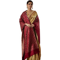 Pashmoda Women Gulnari Kaani Wool Blend Stole (Size : 71X203 CM)