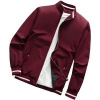 TAGAS Men's Bomber Polyester Short Length Jacket MJ-9090-XXL_Wine