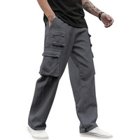 Lymio Men Cargo || Men Cargo Pants || Men Cargo Pants Cotton || Cargos for Men (Cargo-38-41) (XL, Grey)