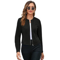 GRECIILOOKS Polycotton Jacket For Women | Women's Jacket | Long Jacket For Women | Jacket Tops For Women | Oversized Jacket For Standard Length Women (IN, Alpha, S, Black)