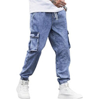 Lymio Men Jeans || Jeans for Men || Cargo Jeans (09-10) (34, Blue)