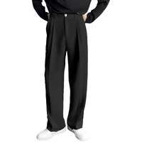 FTX Men Loose Fit Black Formal Trouser (542_1)_30