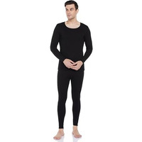 Amazon Brand - Symbol Men's Thermal Set (Top & Bottom)_SYM-M-A24-TH-SET-1003_Black_XL