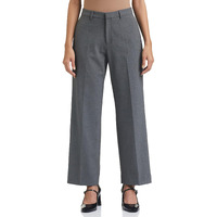 Symbol Premium Women's Relaxed Business Casual Pants (SBP-SS24-WTR-710_Grey Melange_30)