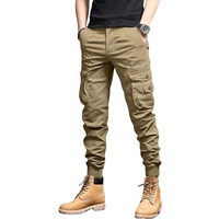 Lymio Men Cargo || Men Cargo Pants || Men Cargo Pants Cotton || Cargos for Men (Cargo-09-12) (S, Khakhi)