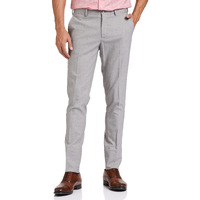 Amazon Brand - Symbol Men's Stretchable Formal Pants | Trousers (Slim Fit) (Light Grey_32)