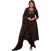 KLOSIA Women Printed A-Line Kurta and Pant Set With Dupatta | Kurta Set | Ethnic Set | Dupatta Set | Ethnic Set | Kurta Pant | (XX-Large)