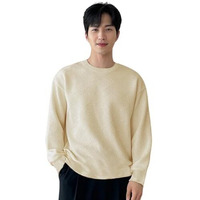 GRECIILOOKS Solid Regular Fit Plain Casual Stylish Latest | Full Sleeve T Shirt for Men (GL-MT-1122_White S)