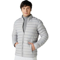 Amazon Brand - Symbol Nylon Men's Solid Full Sleeves Regular Fit Casual Jacket (Aw23-Sy-Jk-20_Grey_L)