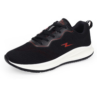 ATHCO Men's Akron Black Red Running Shoes_8 UK (ATHST-15)